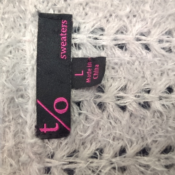 T/O Grey Cardigan Sweater - Picture 2 of 4